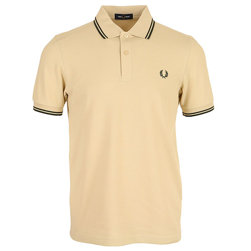 Fred Perry The Twin Tipped Shirt - Beige