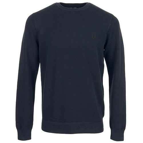 Fred Perry Pique Stitch Jumper - Bleu marine