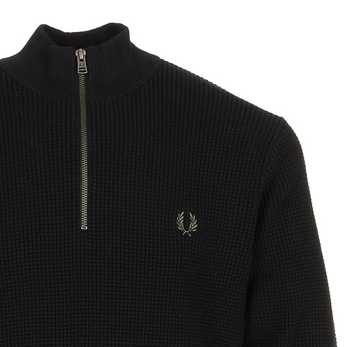 Fred Perry Waffle Stitch Half Zip Jumper