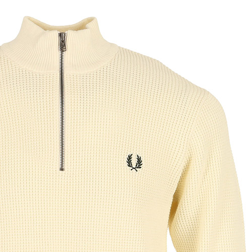 Fred Perry Waffle Stitch Half Zip Jumper
