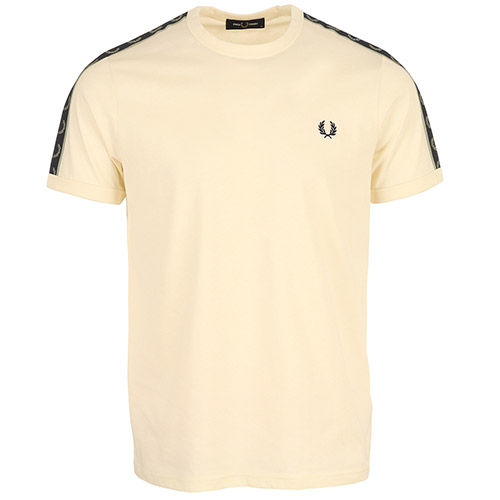 Fred Perry Contrast Tape Ringer T-Shirt - Ecru
