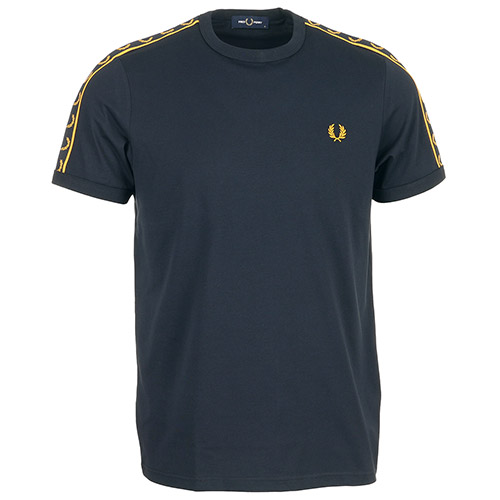 Fred Perry Contrast Tape Ringer T-Shirt - Bleu marine
