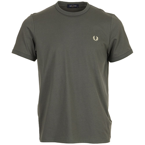 Fred Perry Ringer T-Shirt - Vert