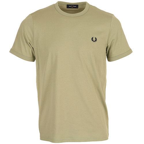 Fred Perry Ringer T-Shirt - Vert