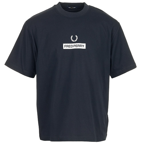 Fred Perry Graphic Tee Shirt - Bleu marine
