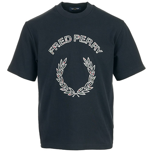 Fred Perry Tartan Applique Shirt - Bleu marine