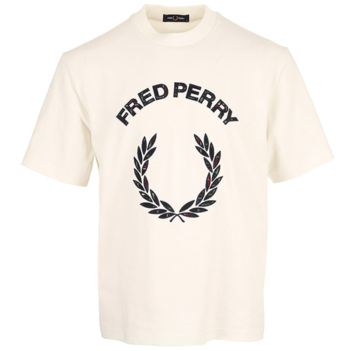Fred Perry Tartan Applique Shirt - Blanc