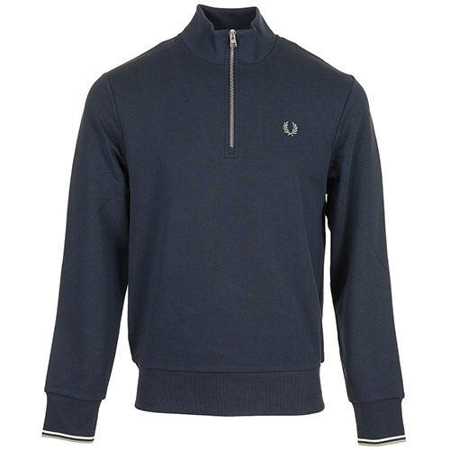 Fred Perry Half Zip Sweatshirt - Bleu marine