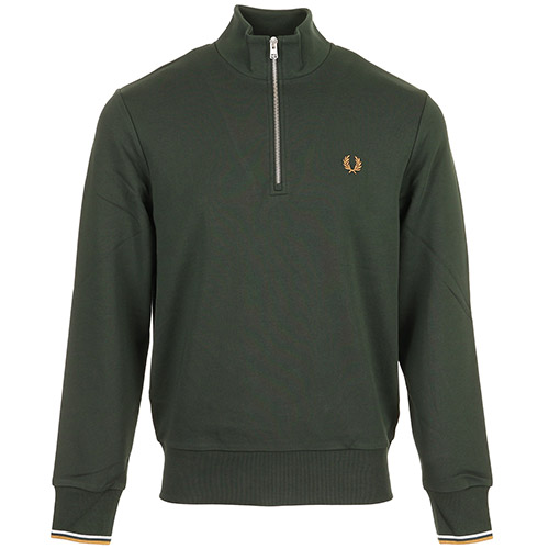 Fred Perry Half Zip Sweatshirt - Bleu marine