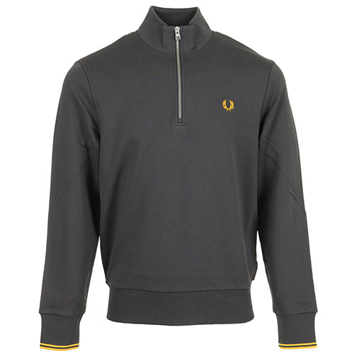 Fred Perry Half Zip Sweatshirt - Noir