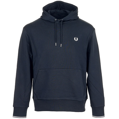 Fred Perry Tipped Hooded Sweatshirt - Bleu marine