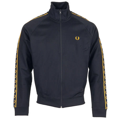 Fred Perry Constrast Taped Track Jacket - Bleu marine
