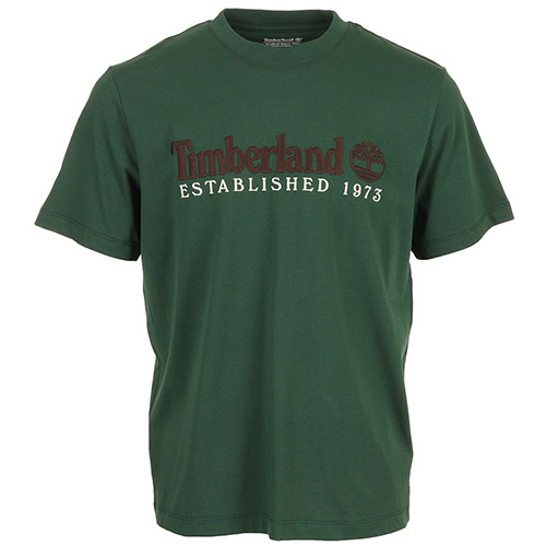 Timberland Ss Embroidered Tee - Vert