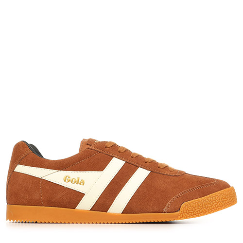 Gola Harrier Suede Trainer - Marron
