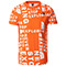 Orange Tagline Toss Print
