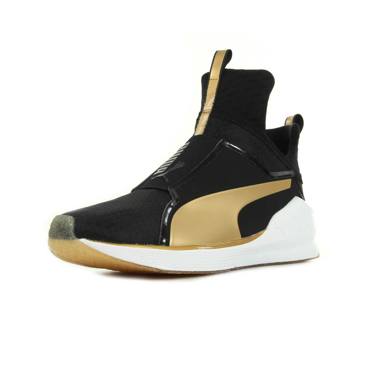 Chaussures Baskets Puma femme Fierce GOLD taille Noir Noire Textile A enfiler Chaussures Baskets Puma femme Fierce GOLD taille Noir Noire Textile A enfiler