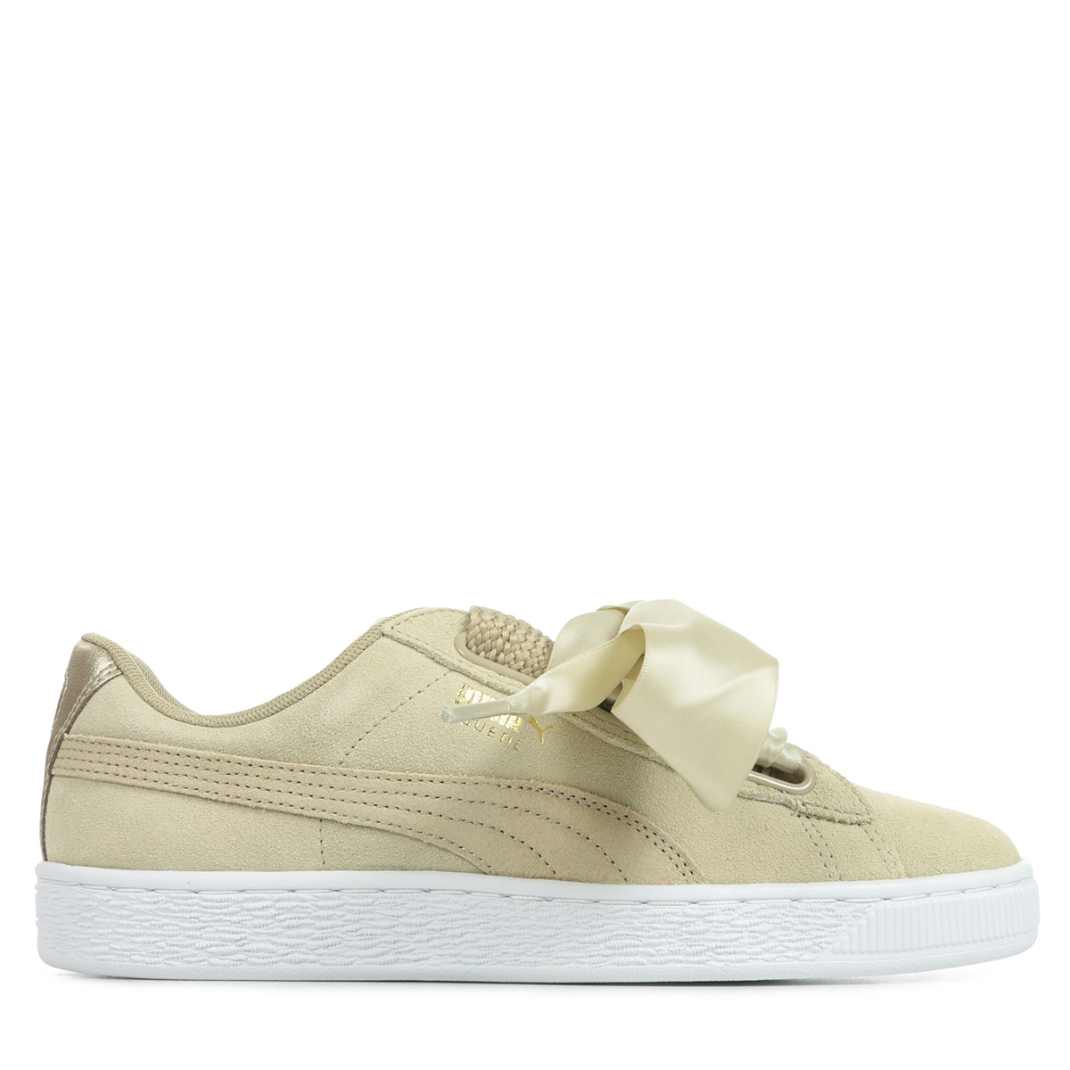 puma basket heart orange