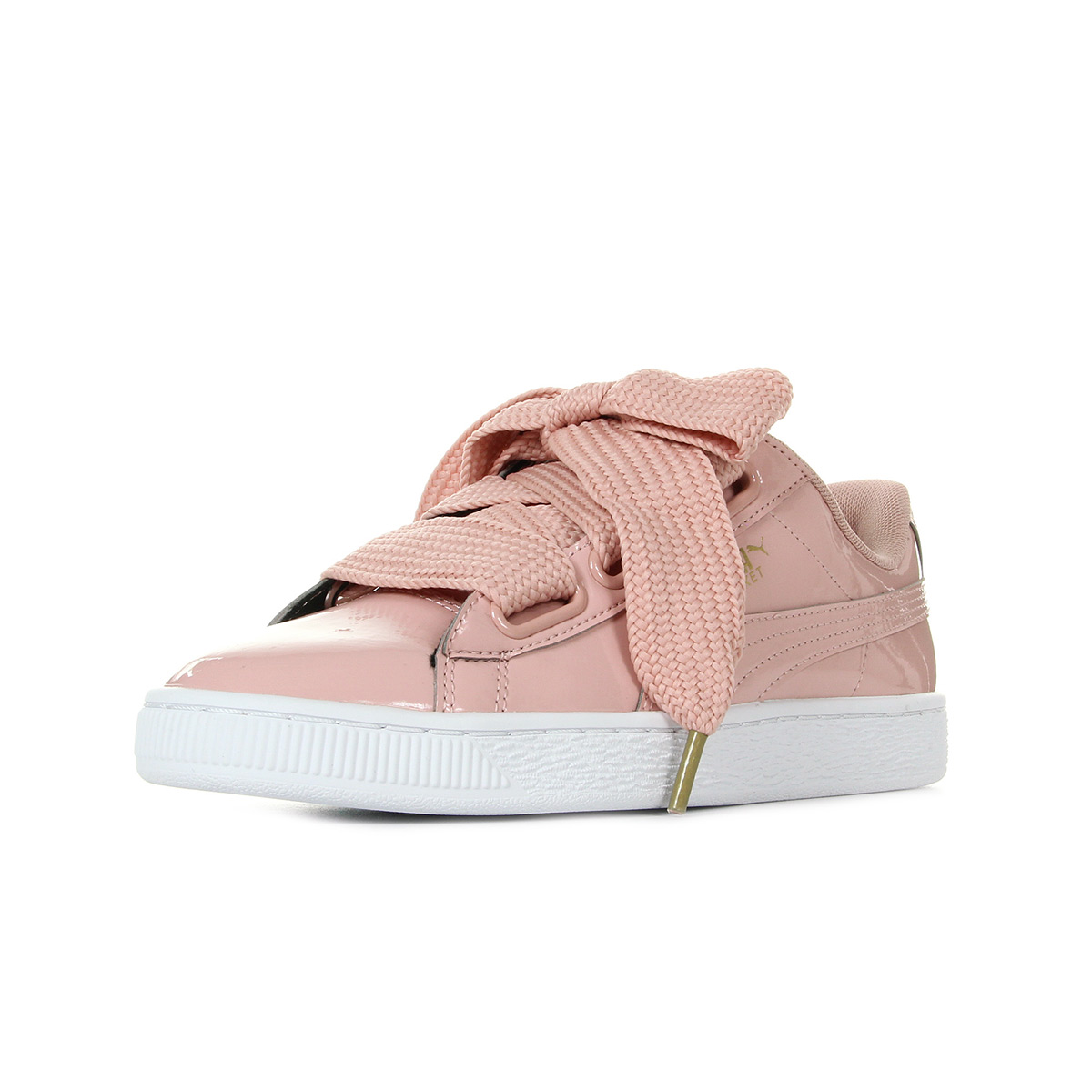 puma heart patent rose bebe