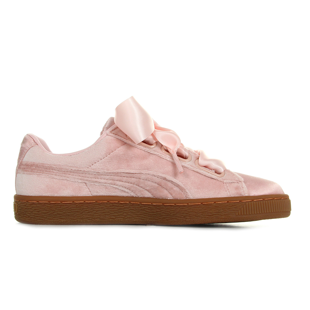 puma basket velvet rose