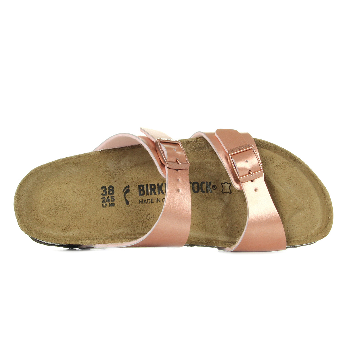 birkenstock femme rose gold