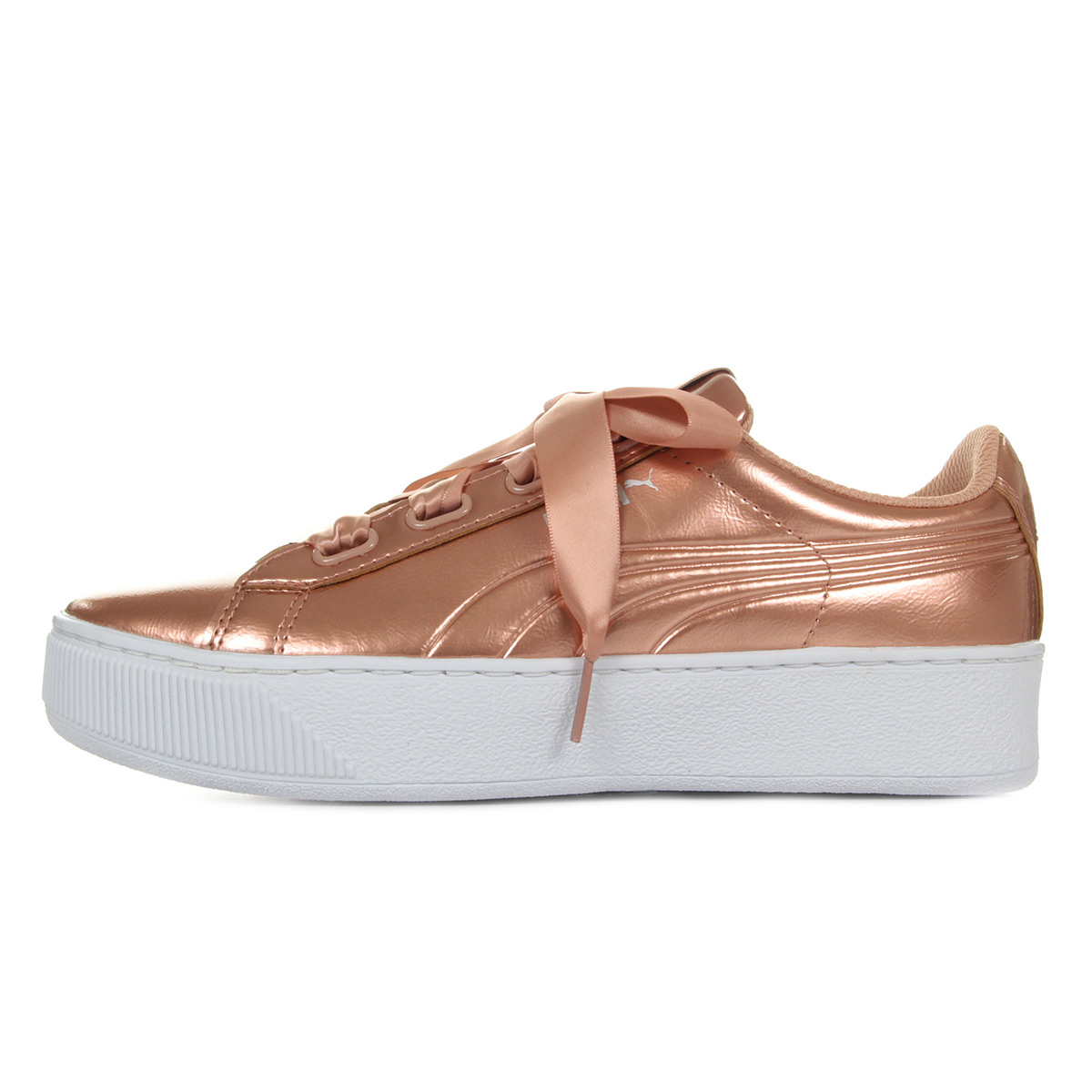 puma vikky platform ribbon grey