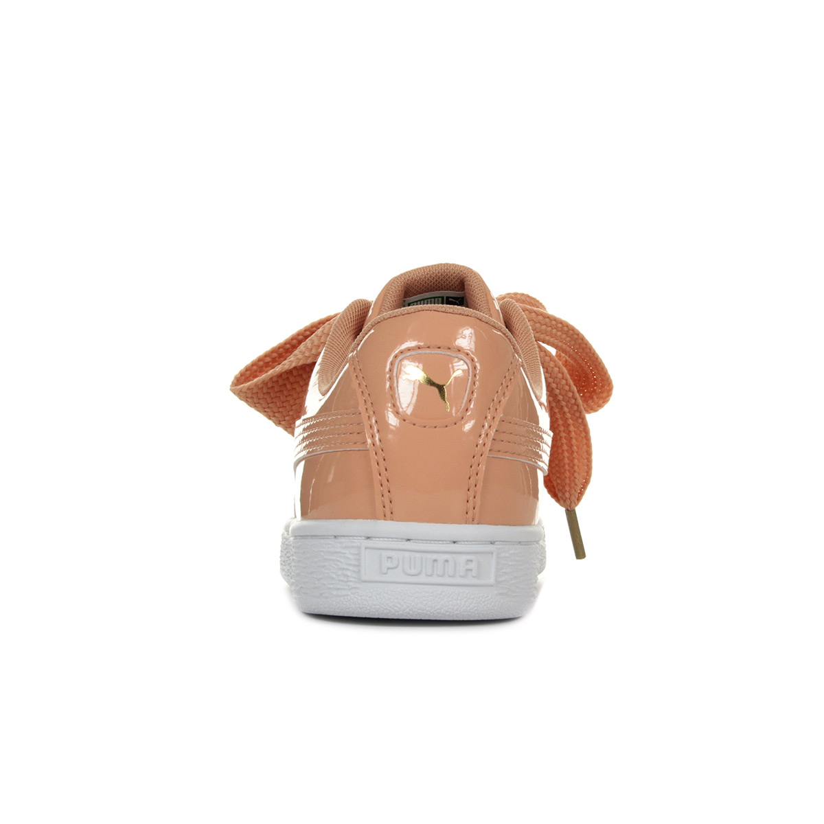 puma basket heart womens orange