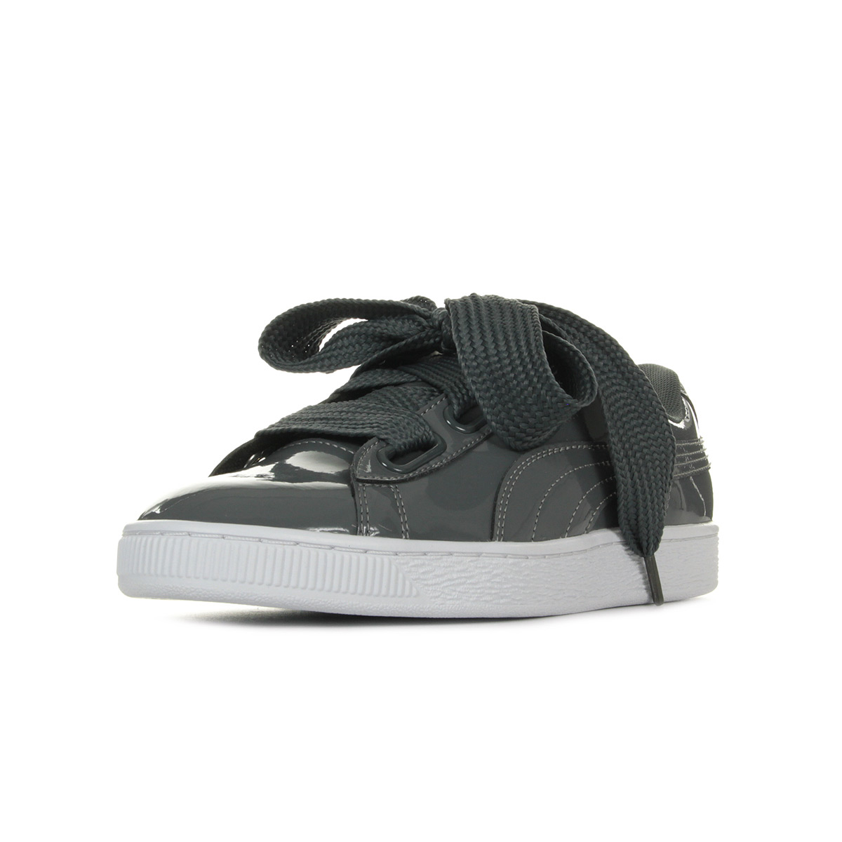 basket heart patent pour femme