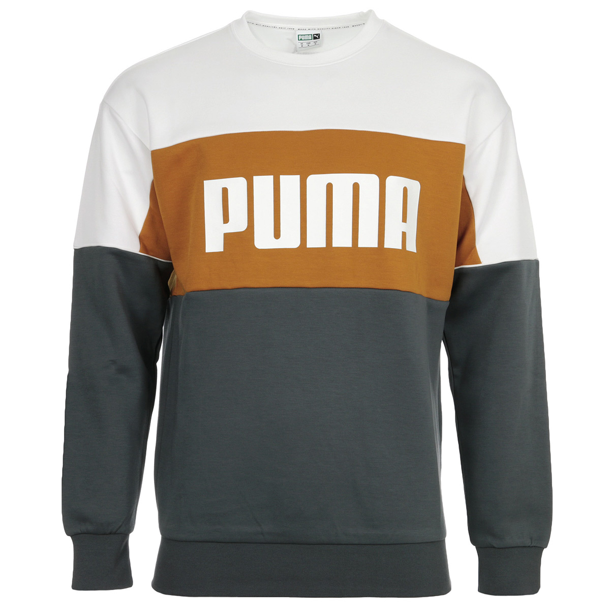 puma retro crew turtle rib neck