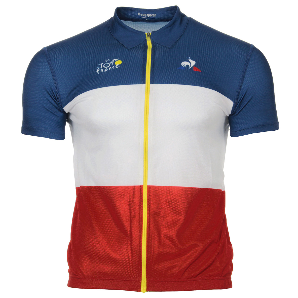 t shirt bleu blanc rouge le coq sportif