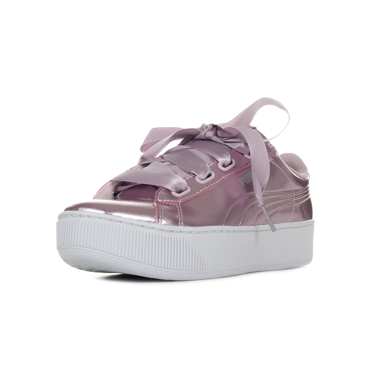 puma vikky platform ribbon grey