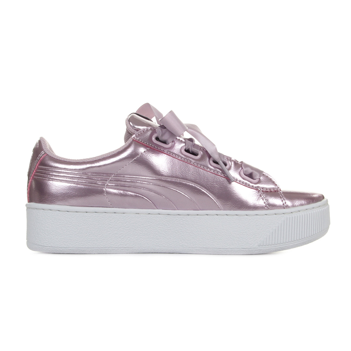 puma vikky platform ribbon grey