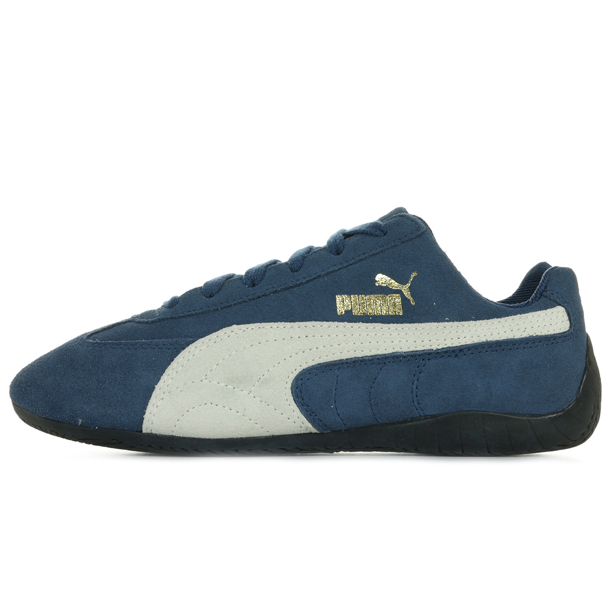 Chaussures Baskets Puma femme Speed Cat taille Bleu Bleue Suède Lacets ...