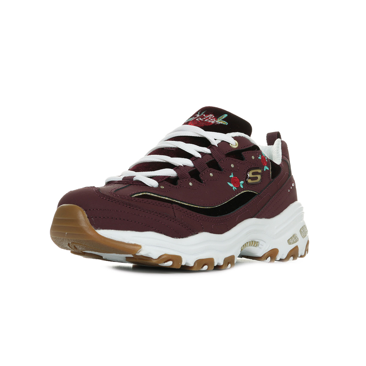 skechers d'lites 3 femme marron