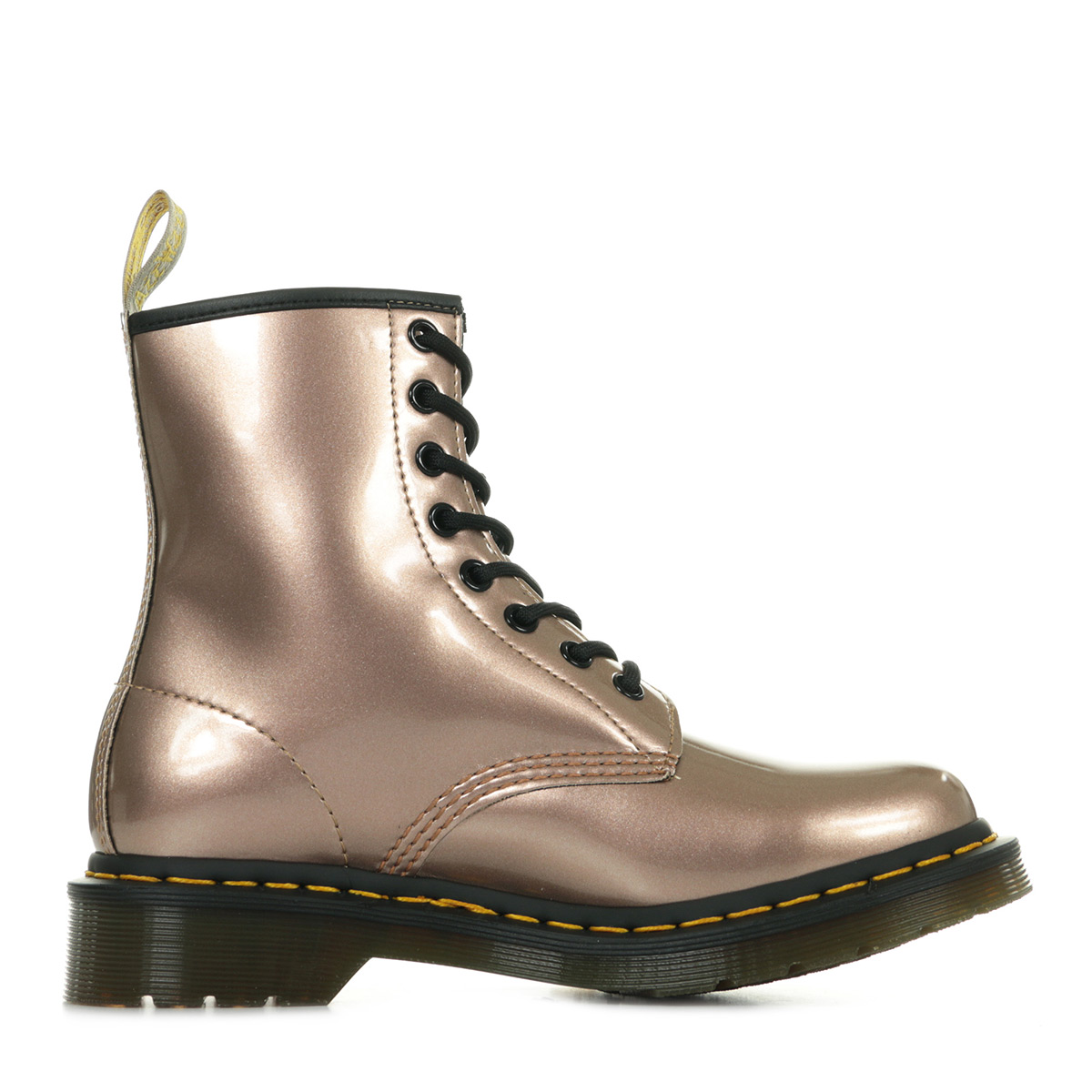 Dr. Martens 1460 Vegan "Chrome Paint Metallic" 24865716, Boots femme