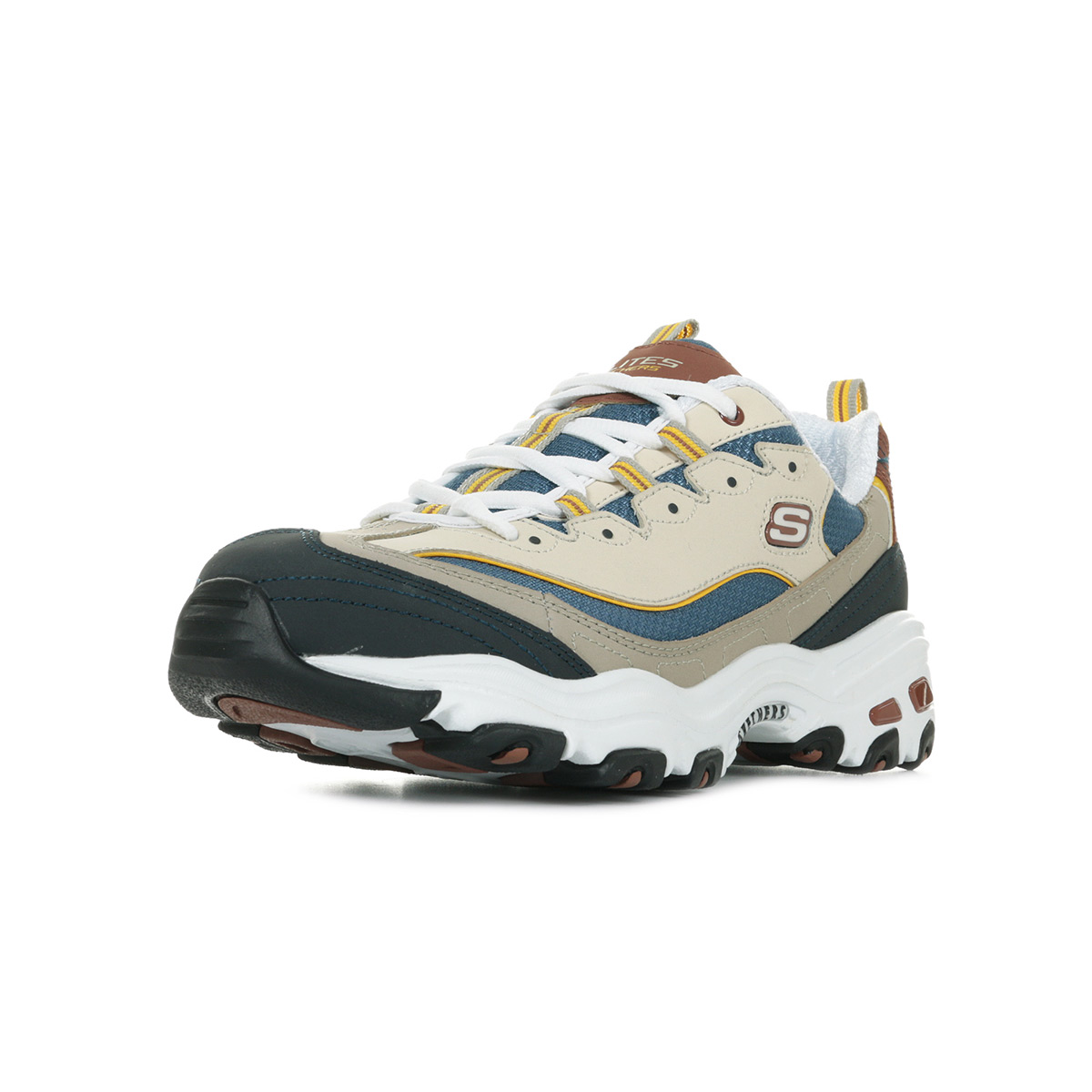 skechers d'lites 3 homme gris