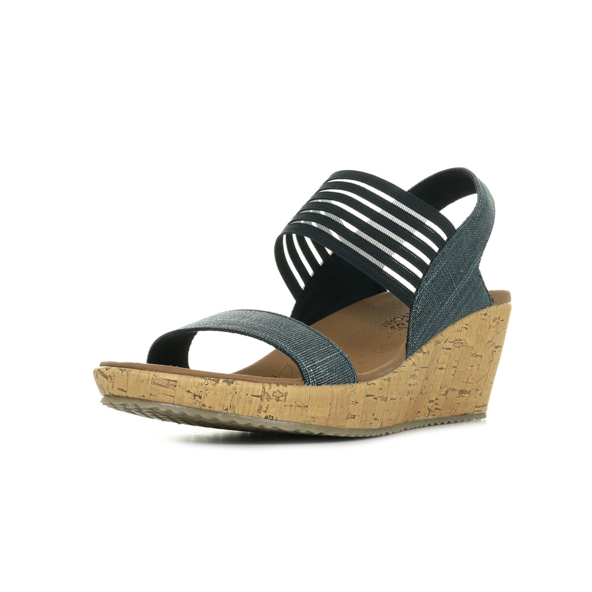 sandale skechers femme beige