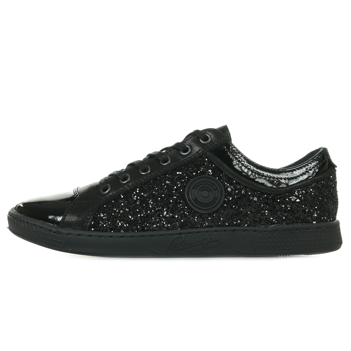 pataugas vernis noir homme