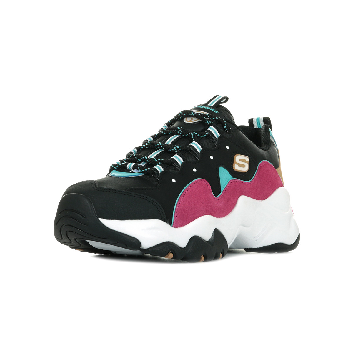skechers d'lites 3 femme cyan