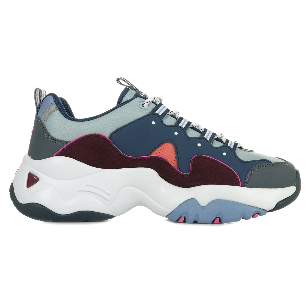 skechers d'lites 3 homme bordeaux