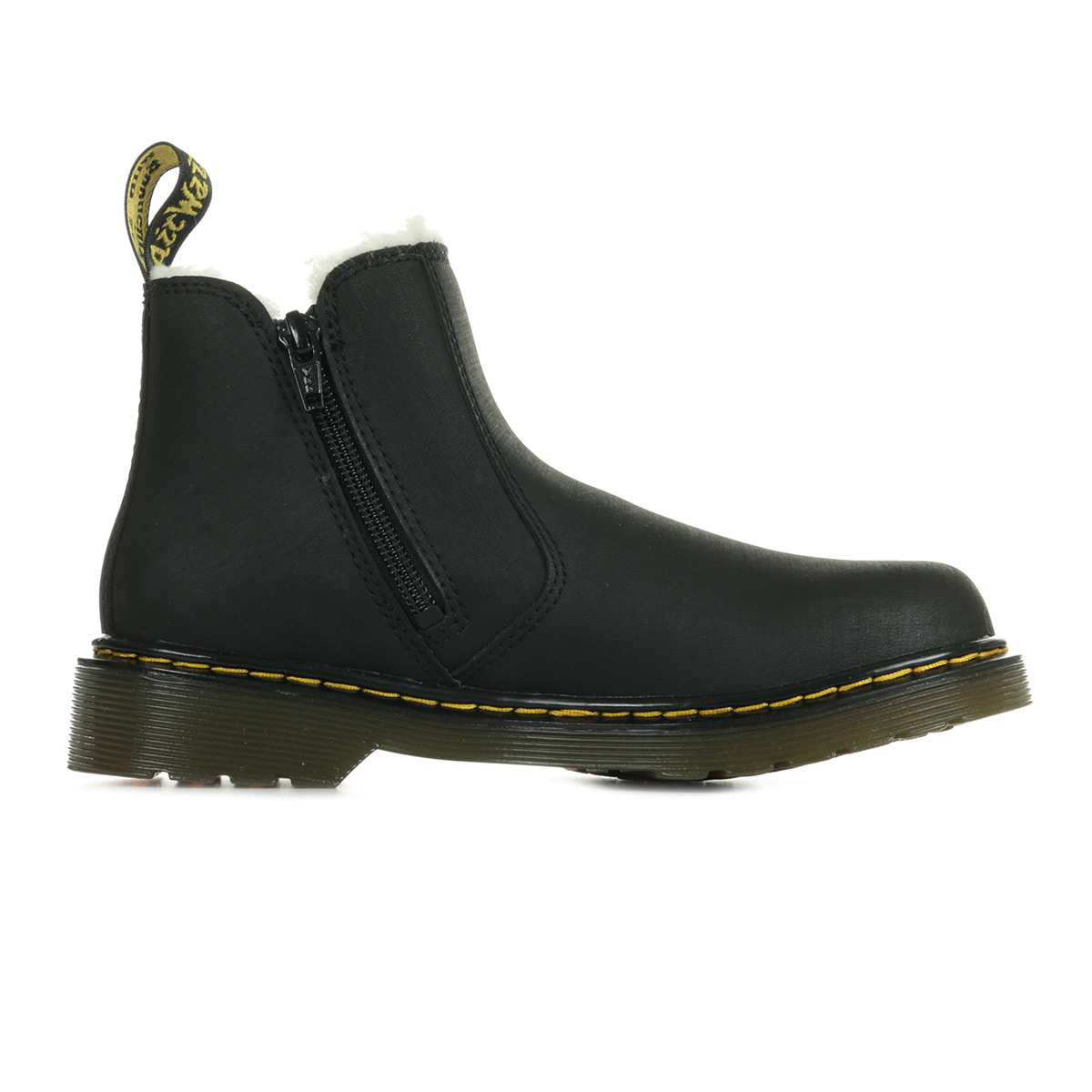 dr martens black leonore boots youth
