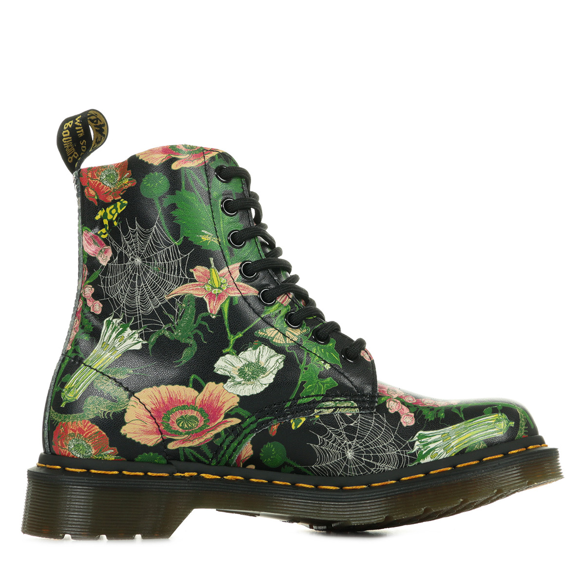 Bottes Dr. Martens 1460 Pascal Pour Femme - Cuir Virginia Souple, Semelle Signature - Modèle 8 Trous Classique - 10