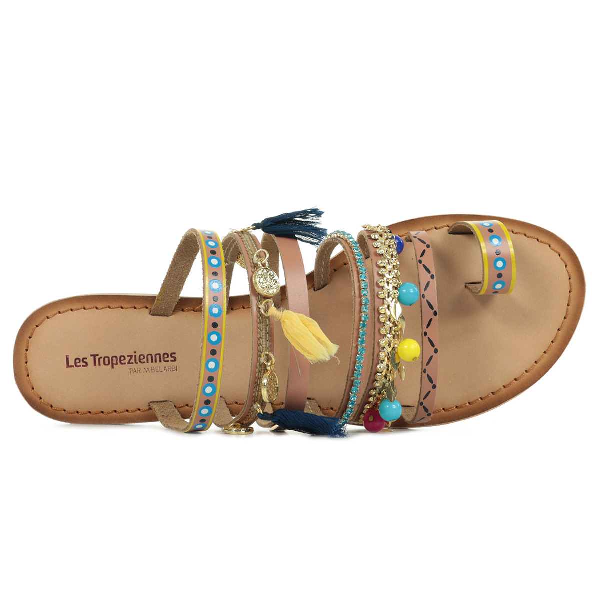 Chaussures Tropeziennes Femme Sandales Hastro Cuir Véritable