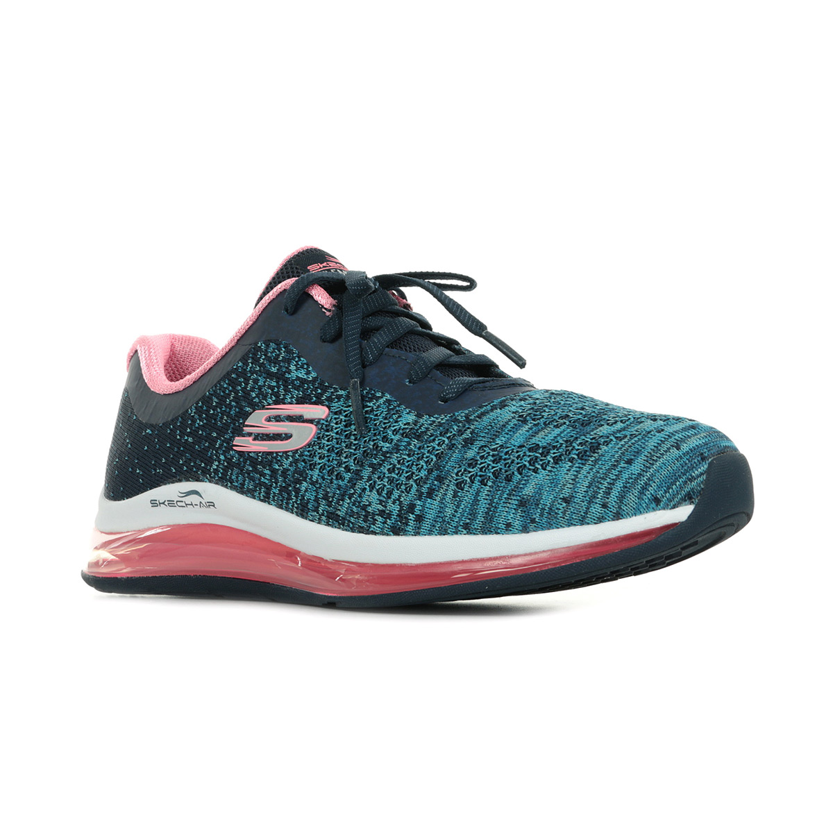 Skechers Baskets Skech-air Element 2.0 pour femme, Noir/blanc, 5