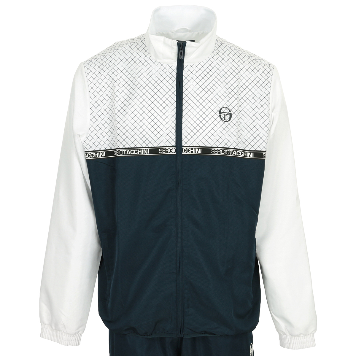 Survêtement Sergio Tacchini ATHA Pour Homme – Coupe Décontractée, Couleur Bleue, Taille M