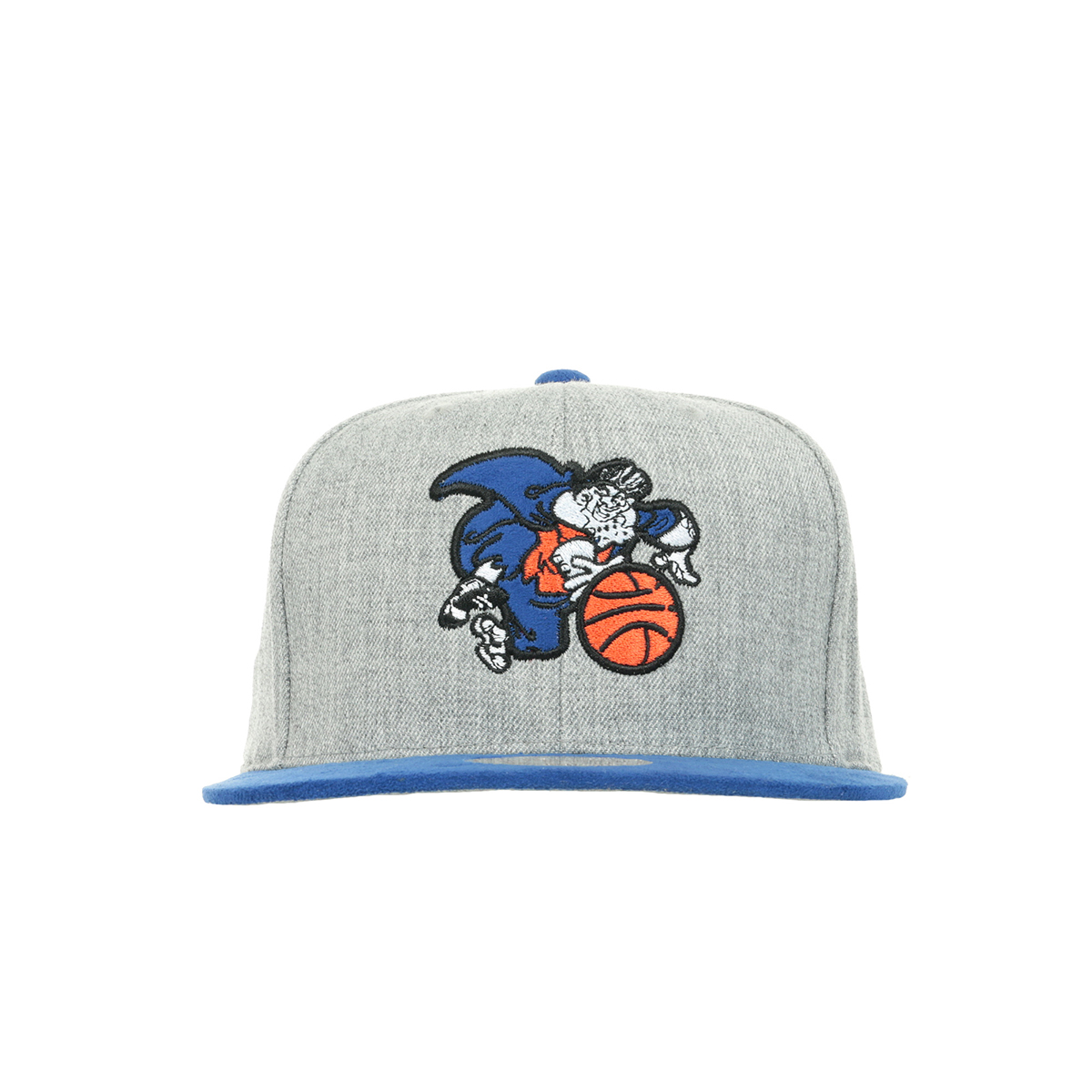 Casquette Mitchell & Ness New York Knicks - Ajustée, Gris/bleu Et Orange, Taille 7 1/8