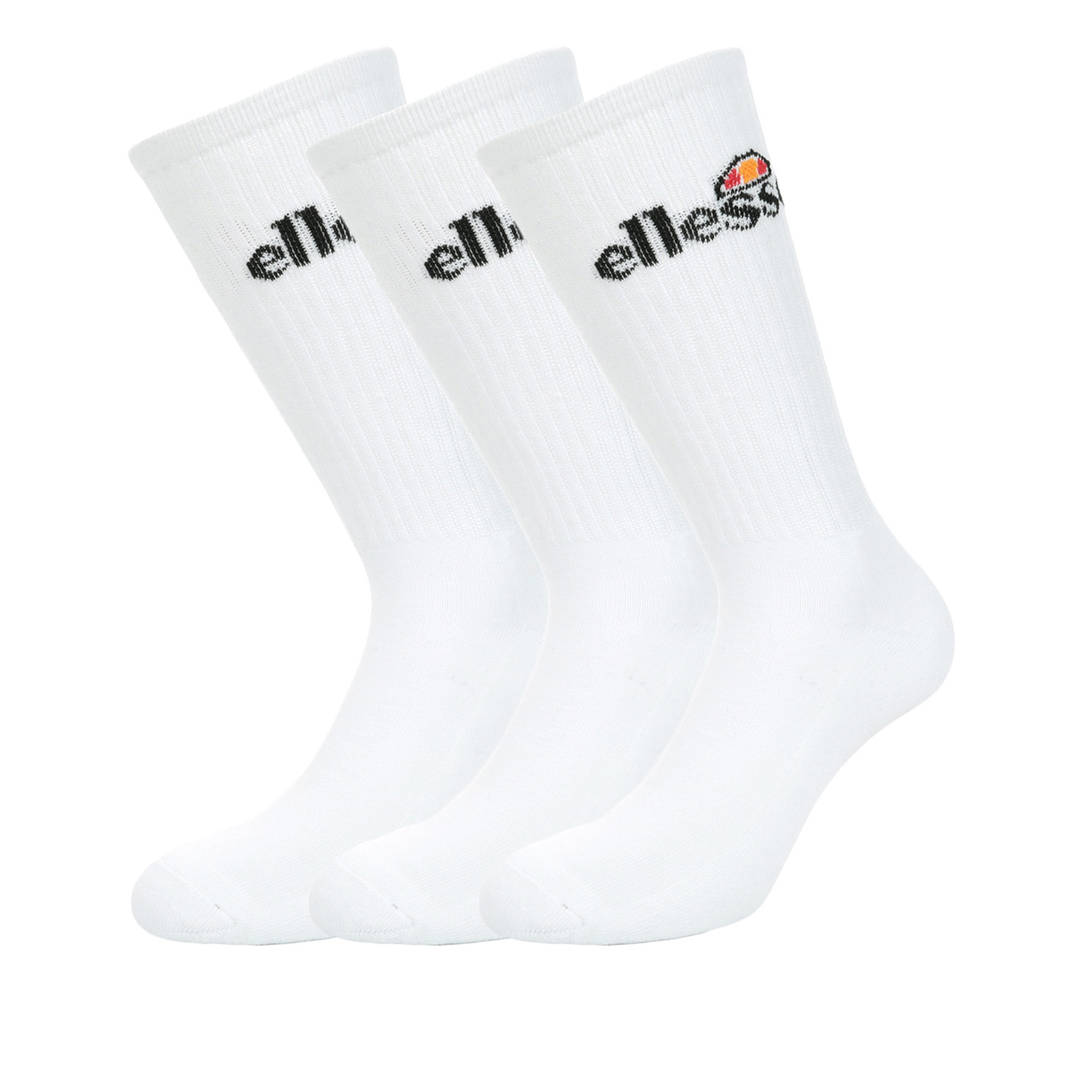 Ellesse 3 Pack Sport Sock SBAC0870WHITE, Chaussettes homme