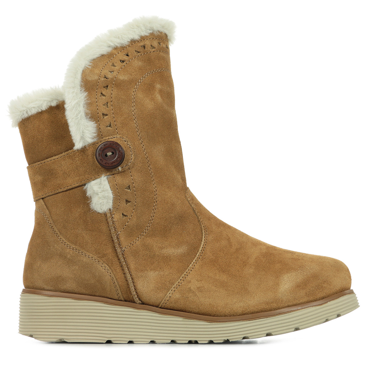 skechers keepsakes wedge cozy peak mid boot