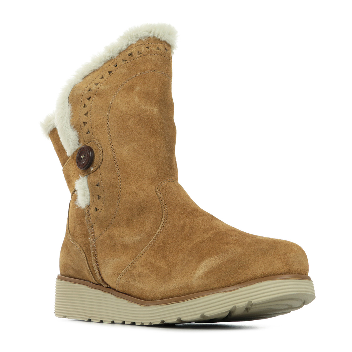skechers keepsakes wedge cozy peak mid boot