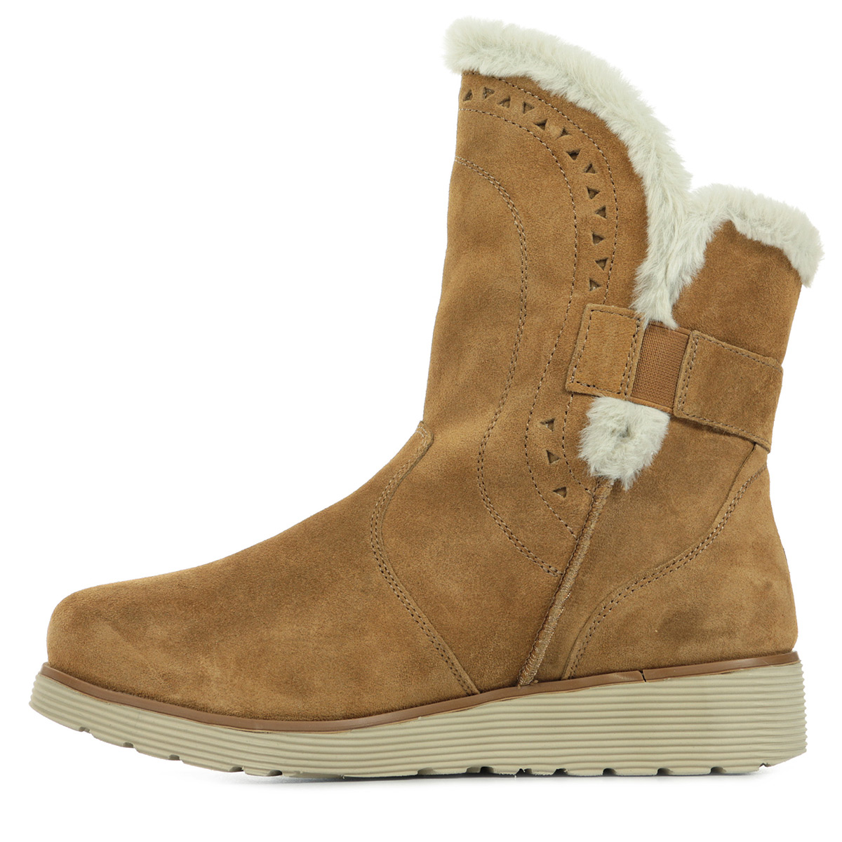 skechers keepsakes wedge cozy peak mid boot