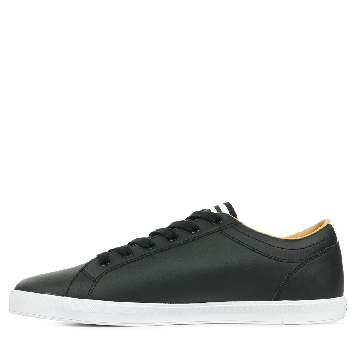 fred perry baseline leather black